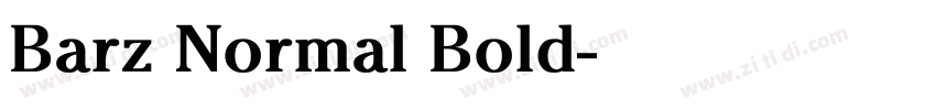 Barz Normal Bold字体转换